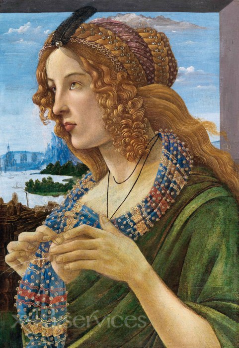 Sandro Botticelli - Allegorisches Portrait einer Frau - Allegorical Portrait of a Woman